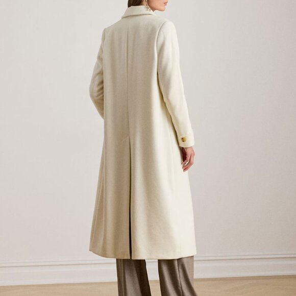 Ralph Lauren Wool-Blend Reefer Coat - Picture 2 of 7